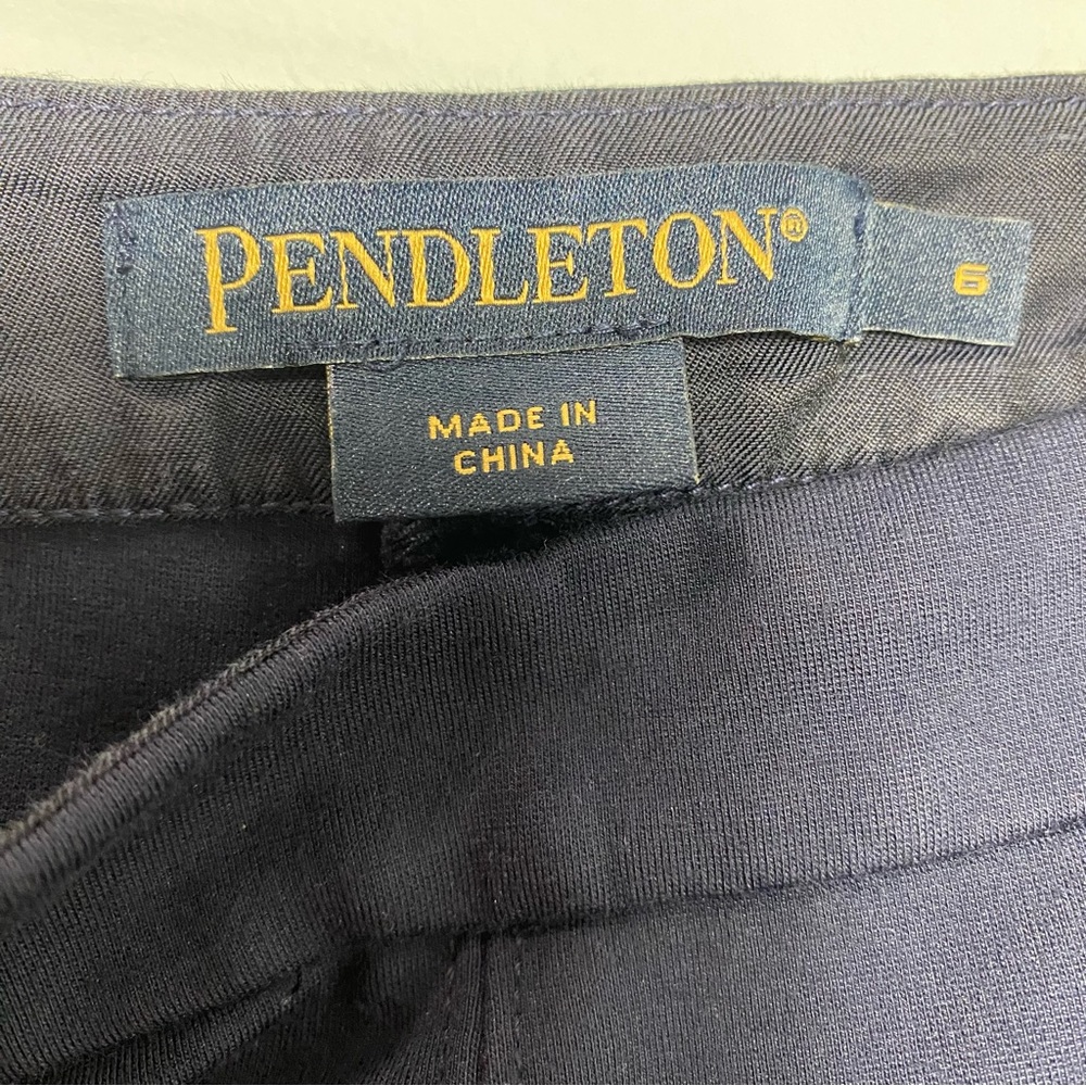 Pendleton Navy Blue Stretch Side Zip Basic Minima… - image 8